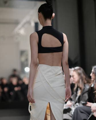 February 24, 2026, Milan, Lombardy, Italy: Designer Max Zara Sterck presents her latest collection during a fashion show at Fondazione Sozzani in Milan, Italy, on February 24, 2026. The presentation took place during Milan Fashion Week and featured the unveiling of the designerÃ¢â‚¬â ¢s new creations on the runway. Milan Italy  - ZUMAp285 20260224_zep_p285_091 Copyright: xGennaroxPiscopox