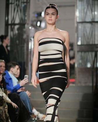 February 24, 2026, Milan, Lombardy, Italy: Designer Max Zara Sterck presents her latest collection during a fashion show at Fondazione Sozzani in Milan, Italy, on February 24, 2026. The presentation took place during Milan Fashion Week and featured the unveiling of the designerÃ¢â‚¬â ¢s new creations on the runway. Milan Italy  - ZUMAp285 20260224_zep_p285_093 Copyright: xGennaroxPiscopox