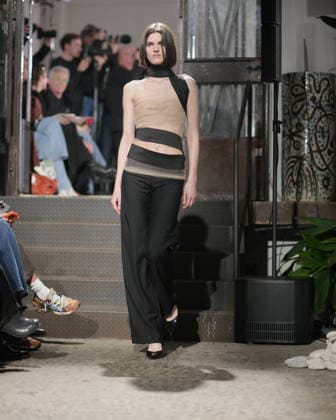 February 24, 2026, Milan, Lombardy, Italy: Designer Max Zara Sterck presents her latest collection during a fashion show at Fondazione Sozzani in Milan, Italy, on February 24, 2026. The presentation took place during Milan Fashion Week and featured the unveiling of the designerÃ¢â‚¬â ¢s new creations on the runway. Milan Italy  - ZUMAp285 20260224_zep_p285_097 Copyright: xGennaroxPiscopox