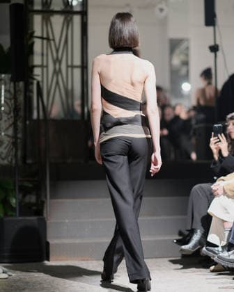 February 24, 2026, Milan, Lombardy, Italy: Designer Max Zara Sterck presents her latest collection during a fashion show at Fondazione Sozzani in Milan, Italy, on February 24, 2026. The presentation took place during Milan Fashion Week and featured the unveiling of the designerÃ¢â‚¬â ¢s new creations on the runway. Milan Italy  - ZUMAp285 20260224_zep_p285_100 Copyright: xGennaroxPiscopox