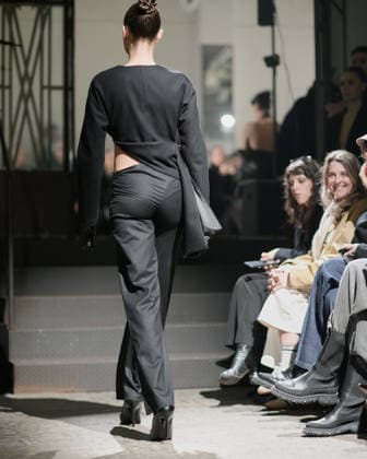 February 24, 2026, Milan, Lombardy, Italy: Designer Max Zara Sterck presents her latest collection during a fashion show at Fondazione Sozzani in Milan, Italy, on February 24, 2026. The presentation took place during Milan Fashion Week and featured the unveiling of the designerÃ¢â‚¬â ¢s new creations on the runway. Milan Italy  - ZUMAp285 20260224_zep_p285_109 Copyright: xGennaroxPiscopox