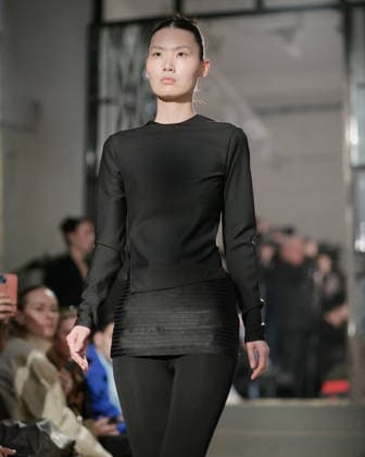 February 24, 2026, Milan, Lombardy, Italy: Designer Max Zara Sterck presents her latest collection during a fashion show at Fondazione Sozzani in Milan, Italy, on February 24, 2026. The presentation took place during Milan Fashion Week and featured the unveiling of the designerÃ¢â‚¬â ¢s new creations on the runway. Milan Italy  - ZUMAp285 20260224_zep_p285_115 Copyright: xGennaroxPiscopox