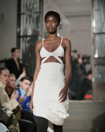 February 24, 2026, Milan, Lombardy, Italy: Designer Max Zara Sterck presents her latest collection during a fashion show at Fondazione Sozzani in Milan, Italy, on February 24, 2026. The presentation took place during Milan Fashion Week and featured the unveiling of the designerÃ¢â‚¬â ¢s new creations on the runway. Milan Italy  - ZUMAp285 20260224_zep_p285_120 Copyright: xGennaroxPiscopox