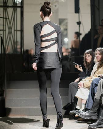 February 24, 2026, Milan, Lombardy, Italy: Designer Max Zara Sterck presents her latest collection during a fashion show at Fondazione Sozzani in Milan, Italy, on February 24, 2026. The presentation took place during Milan Fashion Week and featured the unveiling of the designerÃ¢â‚¬â ¢s new creations on the runway. Milan Italy  - ZUMAp285 20260224_zep_p285_116 Copyright: xGennaroxPiscopox