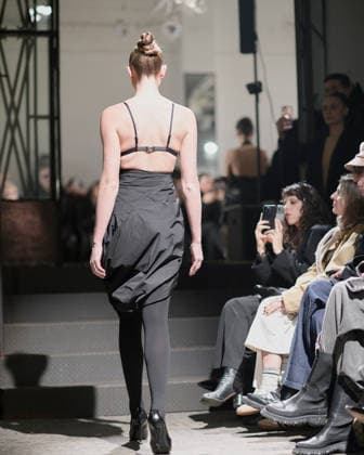 February 24, 2026, Milan, Lombardy, Italy: Designer Max Zara Sterck presents her latest collection during a fashion show at Fondazione Sozzani in Milan, Italy, on February 24, 2026. The presentation took place during Milan Fashion Week and featured the unveiling of the designerÃ¢â‚¬â ¢s new creations on the runway. Milan Italy  - ZUMAp285 20260224_zep_p285_124 Copyright: xGennaroxPiscopox