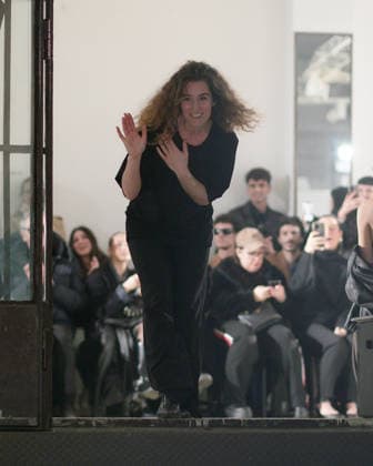 February 24, 2026, Milan, Lombardy, Italy: Designer Max Zara Sterck presents her latest collection during a fashion show at Fondazione Sozzani in Milan, Italy, on February 24, 2026. The presentation took place during Milan Fashion Week and featured the unveiling of the designerÃ¢â‚¬â ¢s new creations on the runway. Milan Italy  - ZUMAp285 20260224_zep_p285_130 Copyright: xGennaroxPiscopox