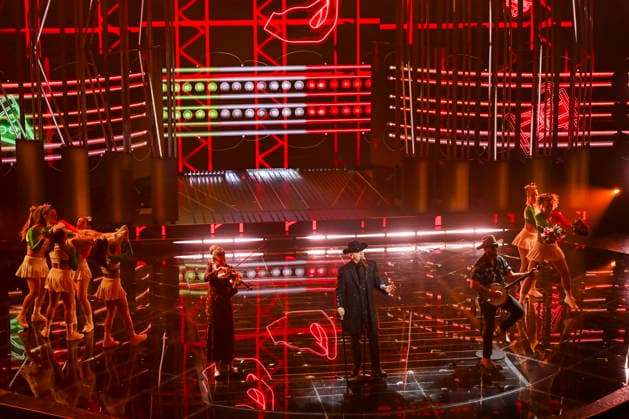 76th Italian Song Festival of Sanremo 1st Evening part 1 Teatro Ariston - Sanremo, Italy J-Ax 76th Italian Song Festival of Sanremo 1st Evening part 1 Teatro Ariston - Sanremo, Italy 24th February 2026 SGPItalia id 134399_018 Not Exclusive  Copyright: xAlfonsoxCatalano SGPx