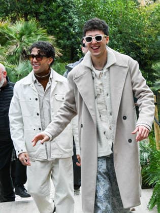 Sanremo, 76th Italian Song Festival - Day 2 - Arrivals at Villa Nobel - Pictured: Lda and Aka 7even  Copyright: xSimonexComix xipa-agency.netx xPoolxSanremox02x IPA_Agency_IPA72003011