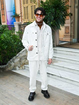 Sanremo, 76th Italian Song Festival - Day 2 - Arrivals at Villa Nobel - Pictured: Aka 7even  Copyright: xSimonexComix xipa-agency.netx xPoolxSanremox02x IPA_Agency_IPA72003030