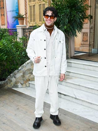 Sanremo, 76th Italian Song Festival - Day 2 - Arrivals at Villa Nobel - Pictured: Aka 7even  Copyright: xSimonexComix xipa-agency.netx xPoolxSanremox02x IPA_Agency_IPA72003032