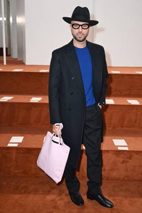 Milan, Milan Women s Fashion Week Fall Winter 2026 27 - Women s Fashion, Fall Winter 2026 27 - Jil Sander fashion show - Front Row in the photo: Johnatan  Copyright: xSimonaxChiocciax xipa-agency.netx xFotosickix IPA_Agency_IPA72007630