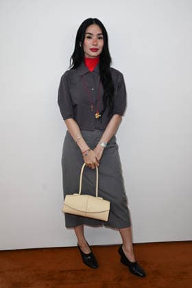 Milan, Milan Women s Fashion Week Fall Winter 2026 27 - Women s Fashion, Fall Winter 2026 27 - Jil Sander fashion show - Front Row in the photo: Heart Evangelista  Copyright: xSimonaxChiocciax xipa-agency.netx xFotosickix IPA_Agency_IPA72007671