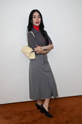 Milan, Milan Women s Fashion Week Fall Winter 2026 27 - Women s Fashion, Fall Winter 2026 27 - Jil Sander fashion show - Front Row in the photo: Heart Evangelista  Copyright: xSimonaxChiocciax xipa-agency.netx xFotosickix IPA_Agency_IPA72007662