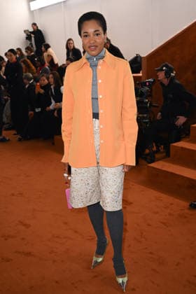 Milan, Milan Women s Fashion Week Fall Winter 2026 27 - Women s Fashion, Fall Winter 2026 27 - Jil Sander fashion show - Front Row in the photo: Tamu McPherson  Copyright: xSimonaxChiocciax xipa-agency.netx xFotosickix IPA_Agency_IPA72007715