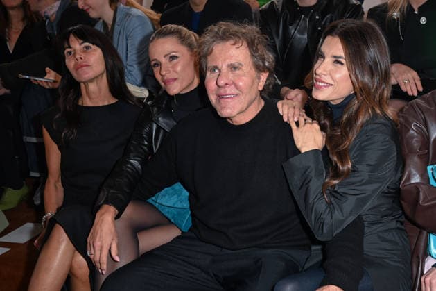 Milan, Milan Women s Fashion Week Fall Winter 2026 27 - Women s Fashion, Fall Winter 2026 27 - Jil Sander fashion show - Front Row in the photo: Renzo Rosso, Elisabetta Canalis, Michelle Hunziker  Copyright: xSimonaxChiocciax xipa-agency.netx xFotosickix IPA_Agency_IPA72007782