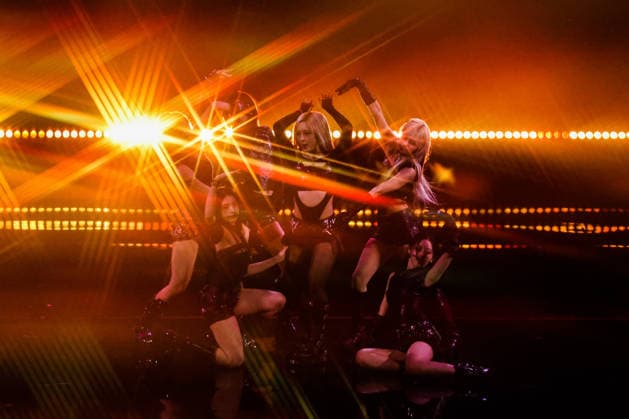 February 25, 2026, VinA Del Mar, Chile: South Korean K-pop group Nmixx performs dance choreography during the event. South Korean group Nmixx performs in front of thousands of spectators at the 65th edition of the Vina del Mar Festival, Chile. VinA Del Mar Chile - ZUMAs197 20260225_aaa_s197_020 Copyright: xCristobalxBasaurexArayax