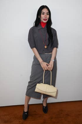Milan, Milan Women s Fashion Week Fall Winter 2026 27 - Women s Fashion, Fall Winter 2026 27 - Jil Sander fashion show - Front Row in the photo: Heart Evangelista  Copyright: xSimonaxChiocciax xipa-agency.netx xFotosickix IPA_Agency_IPA72007673