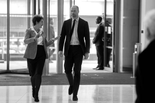 The Prince Of Wales visits Francis Crick Institute in London, UK, 25 February 2026 LONDON, ENGLAND - FEBRUARY 25: (EDITOR S NOTE: Image was converted to black and white) Prince William, Prince of Wales arrives for his visit to the Francis Crick Institute ahead of its 10th anniversary later this year on February 25, 2026 in London, England., Credit:Chris Jackson Avalon United Kingdom, England, London, Francis Crick Institute Copyright: xChrisxJacksonx xAvalonx 1078153617