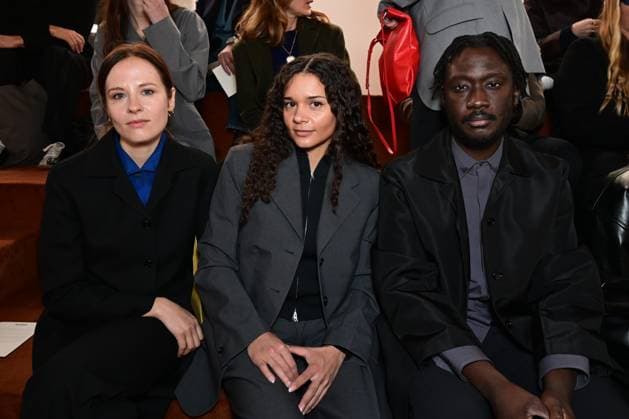 Milano Fashion Week - Women F W 26-27 Jim Sander Men and Women Fashion Show Front Row Milan, Italy Hania Rani;Erika De Casier;guest Milano Fashion Week - Women F W 26-27 Jim Sander Men and Women Fashion Show Front Row Milan, Italy 25th February 2026 SGPItalia id 134523_002 * Not Exclusive  Copyright: xMAXxMONTINGELLI SGPx