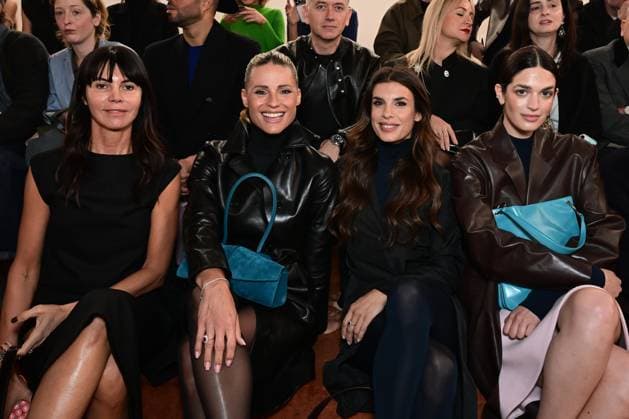 Milano Fashion Week - Women F W 26-27 Jim Sander Men and Women Fashion Show Front Row Milan, Italy Arianna Alessi;Michelle Hunziker;Elisabetta Canalis;Greta Ferro Milano Fashion Week - Women F W 26-27 Jim Sander Men and Women Fashion Show Front Row Milan, Italy 25th February 2026 SGPItalia id 134523_002 * Not Exclusive  Copyright: xMAXxMONTINGELLI SGPx