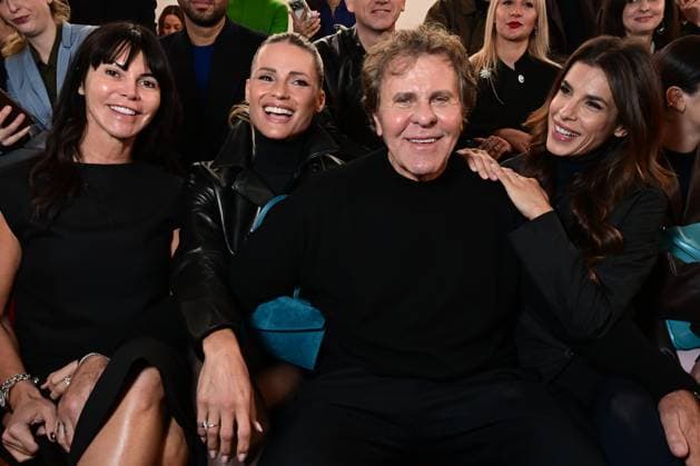 Milano Fashion Week - Women F W 26-27 Jim Sander Men and Women Fashion Show Front Row Milan, Italy Arianna Alessi;Michelle Hunziker;Renzo Rosso;Elisabetta Canalis Milano Fashion Week - Women F W 26-27 Jim Sander Men and Women Fashion Show Front Row Milan, Italy 25th February 2026 SGPItalia id 134523_002 * Not Exclusive  Copyright: xMAXxMONTINGELLI SGPx