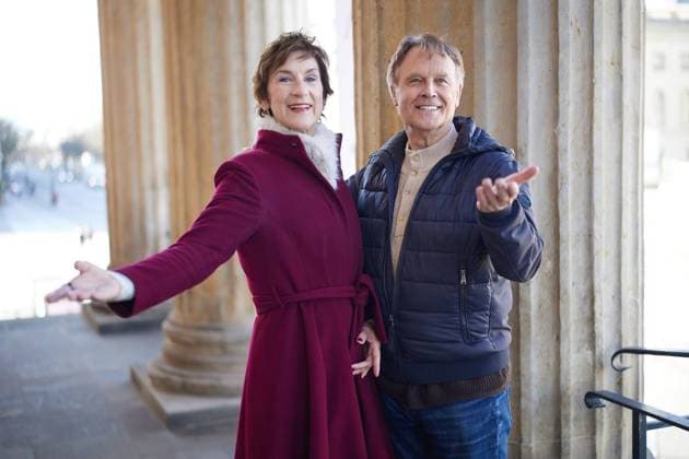Ballet experts in conversation FOR EDITORIAL PURPOSES ONLY EDITORIAL USE ONLY p Christiane Theobald and Martin Puttke at the main entrance of the Staatsoper Unter den Linden Germany Berlin Berlin Copyright JoergxCarstensen Copyright: JoergxCarstensen doc84qa8v31mo0ot7yu52 ,EDITORIAL USE ONLY Copyright: JoergxCarstensen