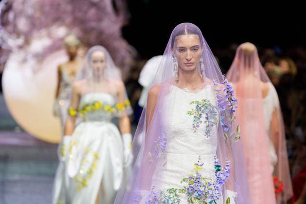 February 25, 2026, Melbourne, Victoria, Australia: A model wearing a design by Romance Was Born walks at the Glam Up Runway show of the PayPal Melbourne Fashion Festival at the Royal Exhibition Building in Melbourne, Australia. Melbourne Australia  - ZUMAl303 20260225_aaf_l303_048 Copyright: xSydneyxLowx