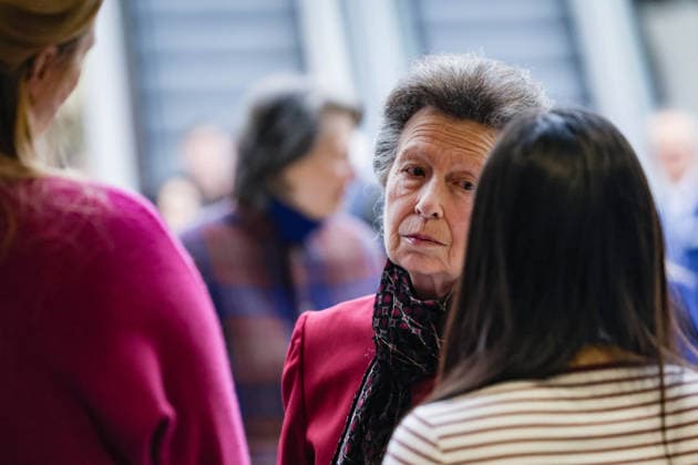 February 25, 2026, Glasgow, Scotland, United Kingdom: ANNE, PRINCESS ROYAL of GREAT BRITAIN visits the Ocean Sciences Meeting in Glasgow, Scotland. The meeting draws around 6,000 attendees and this year marked the first time it was held outside the United States. The Princess is Royal Patron of WISE, the Association for Science Education, and the London International Youth Science Forum. Glasgow United Kingdom  - ZUMAo116 20260225_znp_o116_010 Copyright: xBiancaxOterox