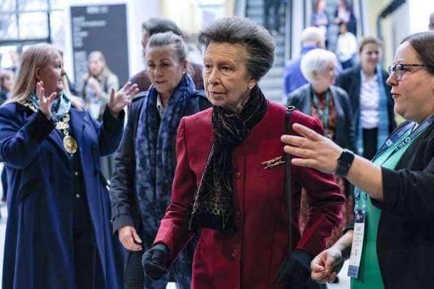 February 25, 2026, Glasgow, Scotland, United Kingdom: ANNE, PRINCESS ROYAL of GREAT BRITAIN visits the Ocean Sciences Meeting in Glasgow, Scotland. The meeting draws around 6,000 attendees and this year marked the first time it was held outside the United States. The Princess is Royal Patron of WISE, the Association for Science Education, and the London International Youth Science Forum. Glasgow United Kingdom  - ZUMAo116 20260225_znp_o116_015 Copyright: xBiancaxOterox