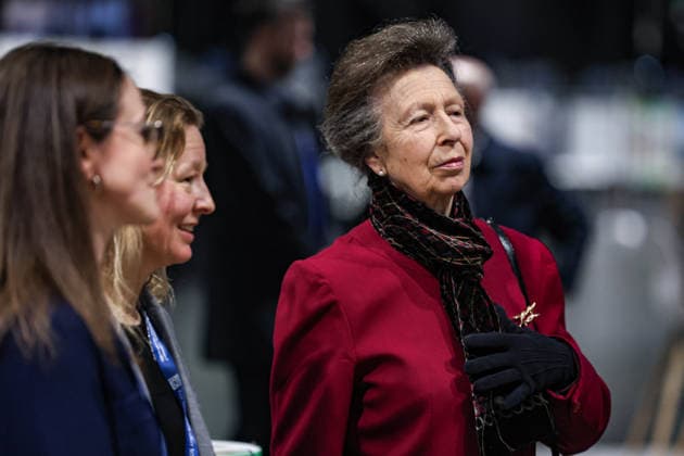 February 25, 2026, Glasgow, Scotland, United Kingdom: ANNE, PRINCESS ROYAL of GREAT BRITAIN visits the Ocean Sciences Meeting in Glasgow, Scotland. The meeting draws around 6,000 attendees and this year marked the first time it was held outside the United States. The Princess is Royal Patron of WISE, the Association for Science Education, and the London International Youth Science Forum. Glasgow United Kingdom - ZUMAo116 20260225_znp_o116_025 Copyright: xBiancaxOterox