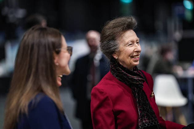 February 25, 2026, Glasgow, Scotland, United Kingdom: ANNE, PRINCESS ROYAL of GREAT BRITAIN visits the Ocean Sciences Meeting in Glasgow, Scotland. The meeting draws around 6,000 attendees and this year marked the first time it was held outside the United States. The Princess is Royal Patron of WISE, the Association for Science Education, and the London International Youth Science Forum. Glasgow United Kingdom - ZUMAo116 20260225_znp_o116_028 Copyright: xBiancaxOterox