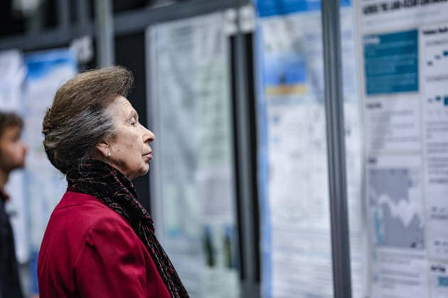 February 25, 2026, Glasgow, Scotland, United Kingdom: ANNE, PRINCESS ROYAL of GREAT BRITAIN visits the Ocean Sciences Meeting in Glasgow, Scotland. The meeting draws around 6,000 attendees and this year marked the first time it was held outside the United States. The Princess is Royal Patron of WISE, the Association for Science Education, and the London International Youth Science Forum. Glasgow United Kingdom  - ZUMAo116 20260225_znp_o116_026 Copyright: xBiancaxOterox