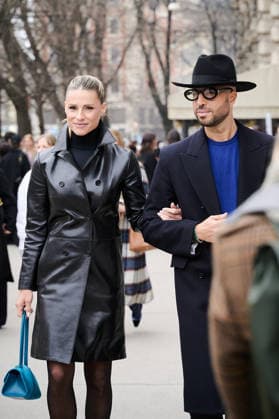 Milano Fashion Week - Women F W 26-27 Jim Sander Men and Women Fashion Show Street Style Milan, Italy Michelle Hunziker; Jonathan Kashanian Milano Fashion Week - Women F W 26-27 Jim Sander Men and Women Fashion Show Street Style Milan, Italy 25th February 2026 SGPItalia id 134523_001 * Not Exclusive  Copyright: xLAURA_MARCHINIx