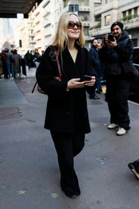 Dakota Fanning - Milan Fashion Week - Womenswear Fall Winter 2026 2027 MILAN, ITALY - FEBRUARY 25:Dakota Fanning is spotted outside her hotel during the Milan Fashion Week - Womenswear Fall Winter 2026 2027 on February 25, 2026 in Milan, Italy. Photo by Marco Piovanotto Abacapress.com Milan Italy  Copyright: xPiovanottoxMarco ABACAx