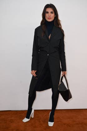 MFW - Jil Sander Front Row Elisabetta Canalis at the Jil Sander fashion show during Milan Women s Fashion Week Fall Winter 2026 27, in Mila, Italy on February 25, 2026. Photo by Simona Chioccia IPA ABACAPRESS.COM Milan Italy  Copyright: xIPA ABACAx