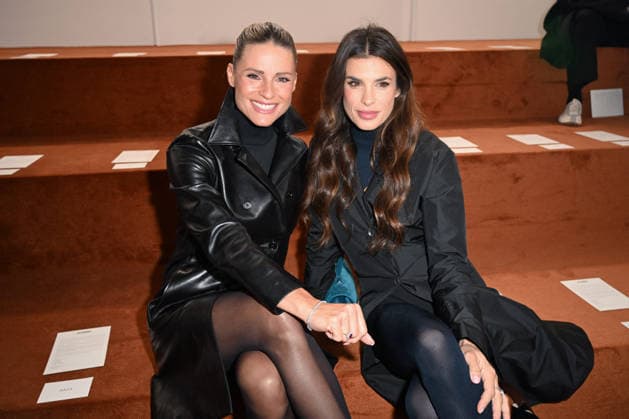 MFW - Jil Sander Front Row Michelle Hunziker, Elisabetta Canalis at the Jil Sander fashion show during Milan Women s Fashion Week Fall Winter 2026 27, in Mila, Italy on February 25, 2026. Photo by Simona Chioccia IPA ABACAPRESS.COM Milan Italy  Copyright: xIPA ABACAx