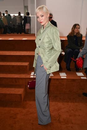 MFW - Jil Sander Front Row Pom Klementieff at the Jil Sander fashion show during Milan Women s Fashion Week Fall Winter 2026 27, in Mila, Italy on February 25, 2026. Photo by Simona Chioccia IPA ABACAPRESS.COM Milan Italy  Copyright: xIPA ABACAx