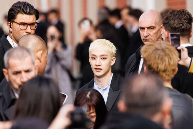 News - Fendi - Celebrity arrivals - Milan Fashion Week - Womenswear Fall Winter 2026 2027 Bang Chan is seen leaving the Fendi fashion show during the Milan Fashion Week - Womenswear Fall Winter 2026 2027 on February 25, 2026 in Milan, Italy. Photo: Cinzia Camela. Milan Via Solari, 35 Italy Copyright: xCinziaxCamelax xLiveMediax LPN_2314642