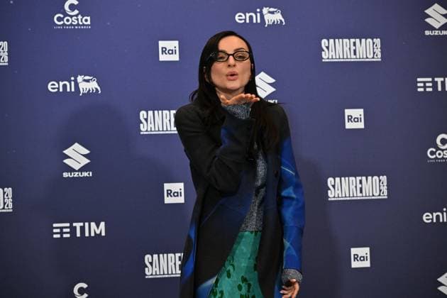 Photo IPP Felice De Martino Sanremo 25 02 2026 76th Italian Song Festival In the photo Arisa ,pseudonym of Rosalba Pippa Italy Photo Press World Copyright
