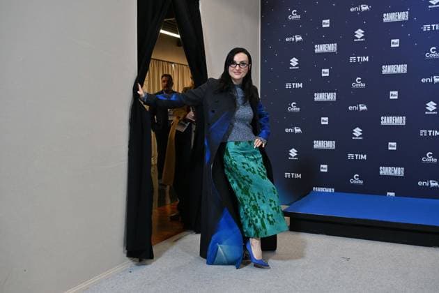 Photo IPP Felice De Martino Sanremo 25 02 2026 76th Italian Song Festival In the photo Arisa ,pseudonym of Rosalba Pippa Italy Photo Press World Copyright
