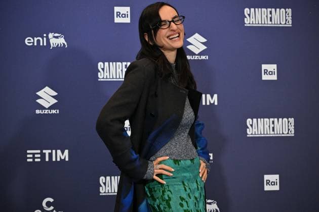 Photo IPP Felice De Martino Sanremo 25 02 2026 76th Italian Song Festival In the photo Arisa ,pseudonym of Rosalba Pippa Italy Photo Press World Copyright