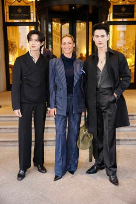 Michelle Hunzinger Pavel Naret, Pooh Krittin - Milan Fashion Week - Womenswear Fall Winter 2026 2027 MILAN, ITALY - FEBRUARY 25: Michelle Hunzinger, Pavel Naret and Pooh Krittin are spotted outside her hotel during the Milan Fashion Week - Womenswear Fall Winter 2026 2027 on February 25, 2026 in Milan, Italy. Photo by Marco Piovanotto Abacapress.com  Copyright: xPiovanottoxMarco ABACAx