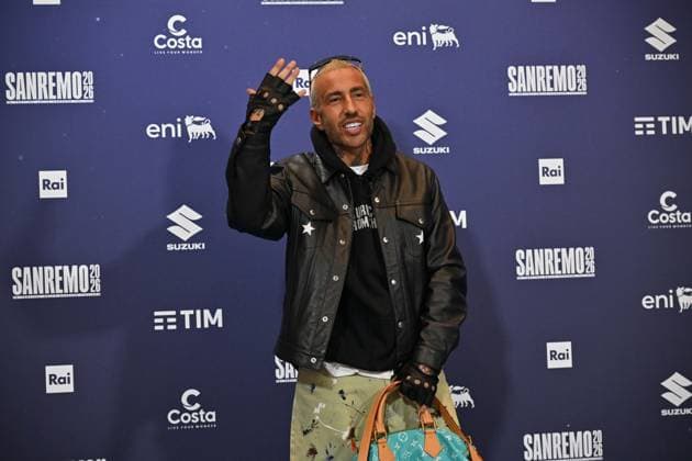 Photo IPP Felice De Martino Sanremo 25 02 2026 76th Italian Song Festival In the photo Luche pseudonym of Luca Imprudente Italy Photo Press World Copyright
