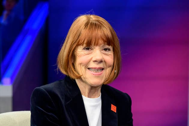 GER, Berlin, studio, guest on maischberger, political talk show, TV, format, with host Sandra Maischberger, Das Erste, from Adlershof at Studio 20, pictured from left Gisele Pelicot, pre recording, February 25, 2026, Copyright: HMBxMedia UwexKoch