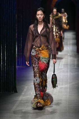 Milan, Milan Women s Fashion Week Fall Winter 2026 27 - Women s Fashion, Fall Winter 2026 27 - Etro fashion show - catwalk in the photo: model  Copyright: xSimonaxChiocciax xipa-agency.netx xFotosickix IPA_Agency_IPA72031924