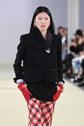 Milan, Milan Women s Fashion Week Fall Winter 2026 27 - Women s Fashion, Fall Winter 2026 27 - Vivetta fashion show - catwalk in the photo: model  Copyright: xSimonaxChiocciax xipa-agency.netx xFotosickix IPA_Agency_IPA72032716