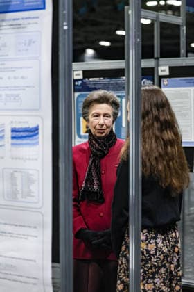 February 26, 2026, Glasgow, Scotland, United Kingdom: ANNE, PRINCESS ROYAL of GREAT BRITAIN visits students and young researchers within the poster hall presenting their thesis and work during the Ocean Sciences Meeting in Glasgow, Scotland. The meeting draws around 6,000 attendees and this year marked the first time it was held outside the United States. The Princess is Royal Patron of WISE, the Association for Science Education, and the London International Youth Science Forum. Glasgow United Kingdom - ZUMAo116 20260226_znp_o116_004 Copyright: xBiancaxOterox