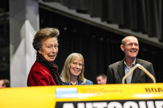February 26, 2026, Glasgow, Scotland, United Kingdom: ANNE, PRINCESS ROYAL of GREAT BRITAIN laughs as she speaks with representatives of the NATIONAL OCEANOGRAPHY CENTRE (NOC) and looks at the yellow AUTOSUB autonomous underwater vehicle, during the Ocean Sciences Meeting in Glasgow, Scotland. The meeting draws around 6,000 attendees and this year marked the first time it was held outside the United States. The Princess is Royal Patron of WISE, the Association for Science Education, and the London International Youth Science Forum. Glasgow United Kingdom - ZUMAo116 20260226_znp_o116_012 Copyright: xBiancaxOterox