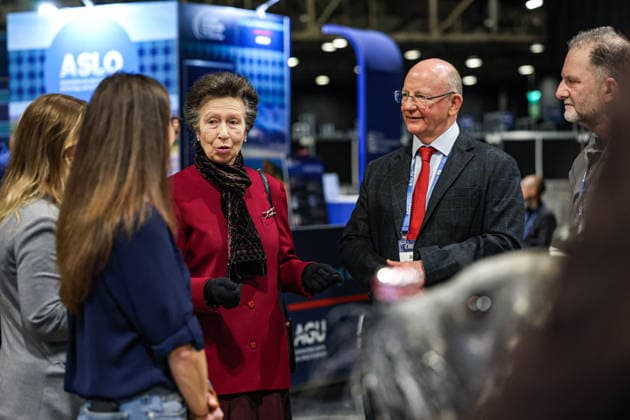 February 26, 2026, Glasgow, Scotland, United Kingdom: ANNE, PRINCESS ROYAL of GREAT BRITAIN speaks with scientists, ocean health researchers, and data collectors during the Ocean Sciences Meeting in Glasgow, Scotland. The meeting draws around 6,000 attendees and 2026 marked the first time in its 44-year history that it was held outside the United States. The Princess is Royal Patron of WISE, the Association for Science Education, and the London International Youth Science Forum. Glasgow United Kingdom - ZUMAo116 20260226_znp_o116_020 Copyright: xBiancaxOterox