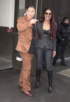 NEW YORK, NY- FEBRUARY 25: Frank E. Flowers and Priyanka Chopra Jonas seen at The View on February 25, 2026 in New York City. Copyright: xRWx